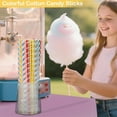 thumbnail image 4 of 100Pcs Colorful Cotton Candy Sticks - Duslogis 11.8 Inches Stripe Paper Sticks Cotton Candy Sugar Making Supplies, Extra Long Paper Straws for Party（0.39inch Dia.）, 4 of 7