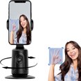 thumbnail image 1 of Shoplyhube Smart AI Tracking Phone Tripod, Auto Face Tracking 360° Rotation, Remote/Gesture Control, No App for iPhone Android Vlog, 1 of 8