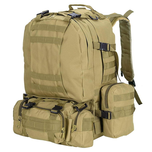 55L Camping Bag 23x19x5.5" Oxford Nylon Backpack Travel Hike Climb Military Tactical