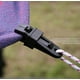 thumbnail image 2 of Clip de seguridad de plástico de 15 piezas, clip de seguridad de lona de plástico multifuncional, clip de fijación de tienda de campaña para acampar y actividades de toldo (negro), 2 of 5