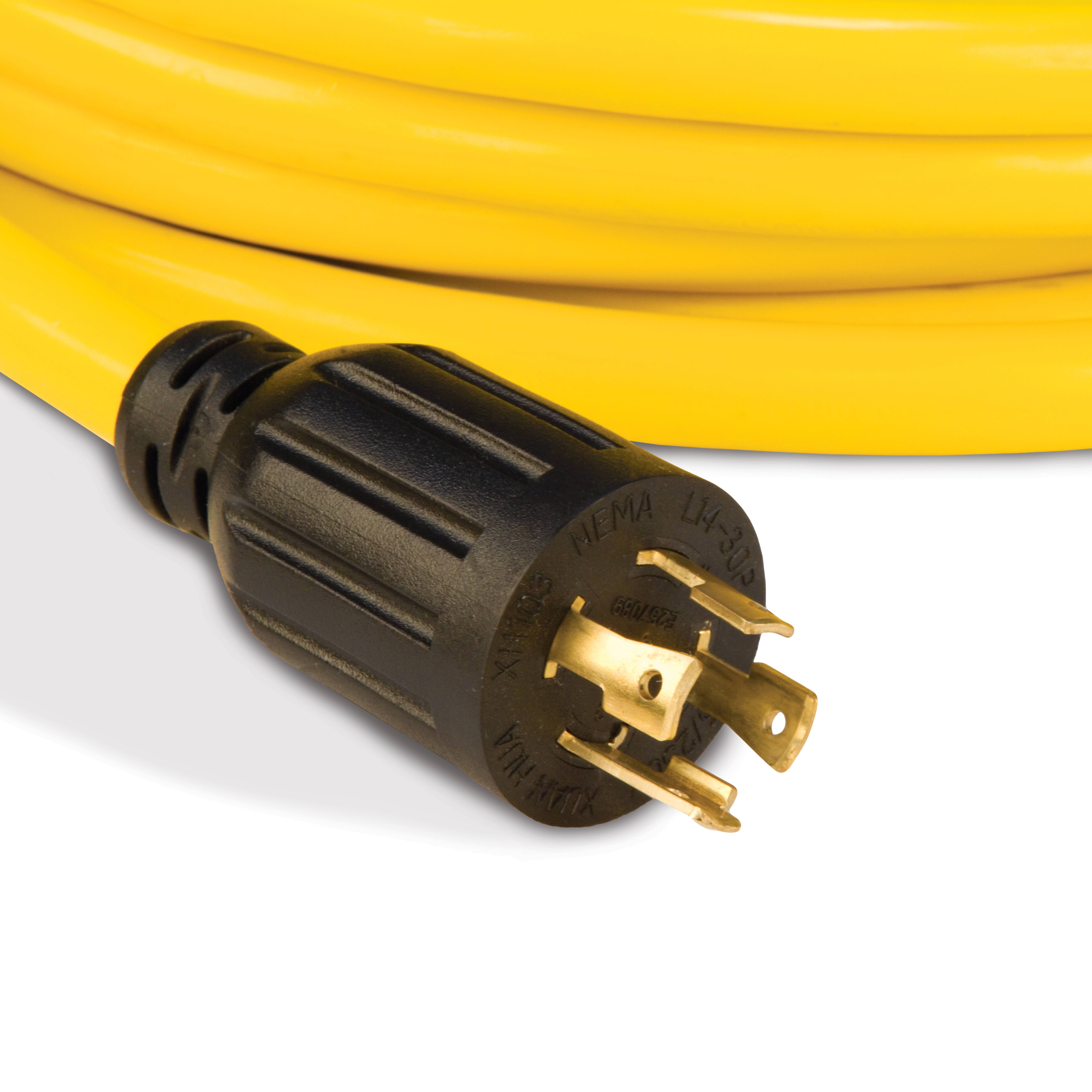 Champion Power Equipment 48043 10 Gauge 25ft Black 4 Outlets Generator Extension Cord
