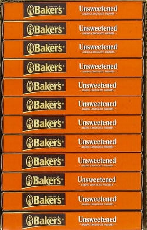 Baker's Unsweetened Chocolate Squares 8 oz Box