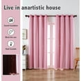 thumbnail image 4 of Joqmia Star Cutout Kids Window Blackout Curtains for Girl Bedroom Window Room Darkening Curtains & Drapes Baby Nursery Curtains 2pcs, 4 of 6