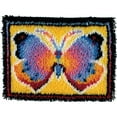 thumbnail image 4 of (3 pack) WonderArt® 15" x 20" Latch Hook Kit, Butterfly Fantasy, Acrylic Yarn Cotton Canvas, 4 of 9