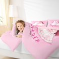 thumbnail image 4 of Manfei Dreamy Princess 7-Piece Twin Bedding,Cute Unicorn Bedding Comforter Set,Pink,Pink Reversible, 4 of 7