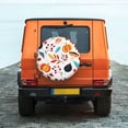 thumbnail image 2 of Daiia Autumn Pumpkins Fall Leaves Tire Covers , Travel Trailer Camper Truck SUV Motorhome Waterproof Wheel Cover, Sun Rain Snow Protector-15 inch, 2 of 9