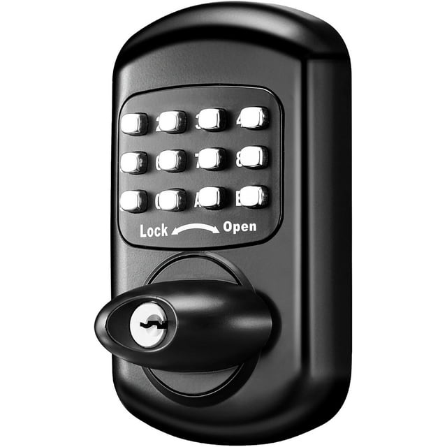 Demi-poignée Poignée de Porte d'Entrée avec Bouton pour Portes Côté Droit et Gauche