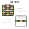 thumbnail image 5 of Yiaed Mardi Gras Print Tissue Box Cover, PU Leather Decorative Organizer for Tabletop, Bathroom, Car, Office Creative Decorative, 5 of 7