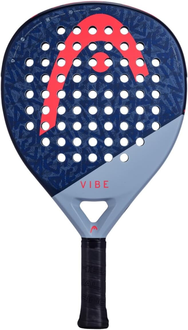 HEAD Padel Racquet Vibe 2025 Oversized Teardrop Easy Power for Casual Players All-Round Performance 1-Pack