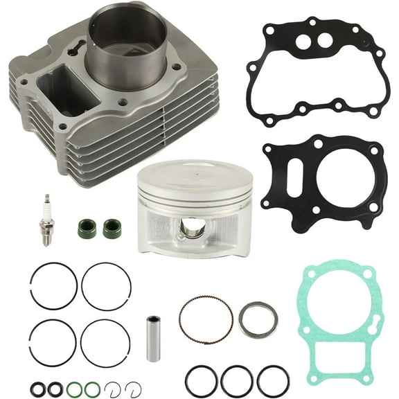 waltyotur For 2002-2022 Honda Recon 250 68.5mm Top End Rebuild Kit Cylinder Piston Gaskets