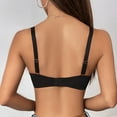 thumbnail image 5 of YUGYXL Women's Seamless Wireless T-Shirt Bras Full Coverage No Underwire Comfort Push Up Everyday Bra Black, 5 of 7