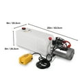 thumbnail image 2 of Dawot 12V DC Single Acting Dump Trailer Pump Hydraulic Pump 8 Quart 2 Gallon Hydraulic Power Unit with Plastic Reservoir for Dump Trailer Car Lifting for Dump Trailer Car Lifting, 2 of 13