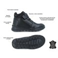 thumbnail image 4 of Zapato Escolar Niño Piel Negro Bota, 4 of 5