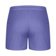 thumbnail image 4 of Xixinqiwan George Shorts for Men Plus Size,Men's Cotton Linen Shorts Summer Beach Shorts for Men Elastic Waist Drawstring Shorts with Pockets, 4 of 6