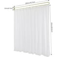 thumbnail image 2 of Privacy Partition Curtain, U-Shape Room Divider Portable Protection Curtain ﻿Metal Support for Beauty Salon SPA Fitting Room 1 Panel 86.6" H, 2 of 18