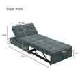 thumbnail image 3 of Sofa Bed Chair, Convertible Sleeper Chair Bed,Adjust Backrest Into a Sofa,Lounger Chair,Single Bed,Modern Chair Bed Sleeper for Adults, 3 of 7