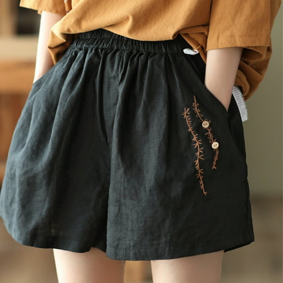 Puyaiuu New 2025 Workout Shorts Women Women's Solid Color Casual High Waisted Oversized Short Pants Athletic Shorts for Women