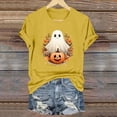 thumbnail image 6 of ClodeEU Women's Halloween Cute Printed T Shirt, Short Sleeved Round Neck Top ,Women's Plus XXL, 6 of 6