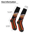 thumbnail image 2 of Vsdgher Chameleon Panther On Colored Pencils Knee Socks, High Socks Long Stretchy Sock Women Knee High Stocking, Long Socks for Women, 2 of 6