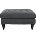 thumbnail image 3 of Modway Empress Upholstered Fabric Large Ottoman in Gray, 3 of 4