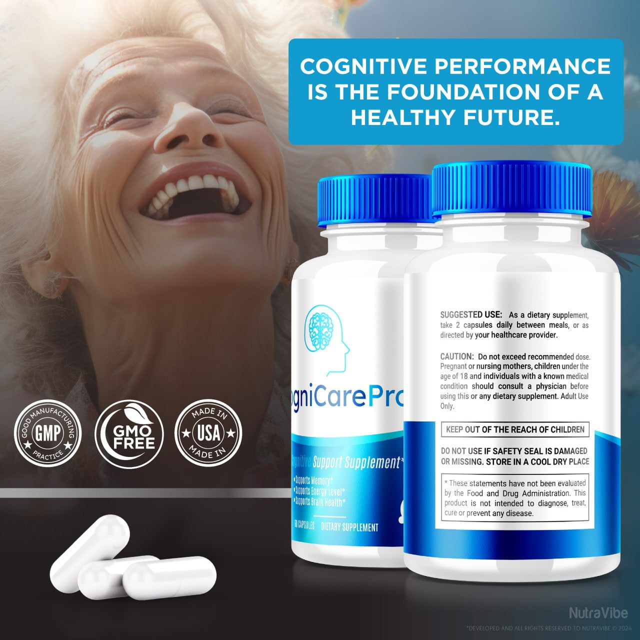 CogniCare Pro Supplement, Brain Formula Capsules, Cogni Care Pro Cognitive Support for Cognition and Focus, CogniCarePro for Mental Clarity, Focus, and Memory, Reviews (60 Capsules) - Walmart.com