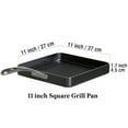 thumbnail image 6 of Cooks Standard Classic 11 x 11-Inch Nonstick Square Griddle Pan, Hard Anodized Cookware Grill Pan, Groove Design,Heat-resistant Handle, Not Induction, Black, 6 of 6