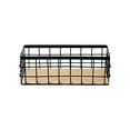 thumbnail image 1 of Monstrate Cesta de almacenamiento de hierro forjado, elegante y que ahorra espacio, de metal, para una durabilidad multifuncional Almacenamiento y organización del hogar negro, 1 of 6