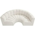 thumbnail image 6 of Bowery Hill Contemporary Cream Boucle Fabric Modular Sectional, 6 of 8
