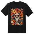 thumbnail image 2 of Plus Size Shirt for Women Black Tops for Women Short Sleeves Shirt for Women Skull (6) T Shirt Oversized Shirt for Women S, 2 of 5