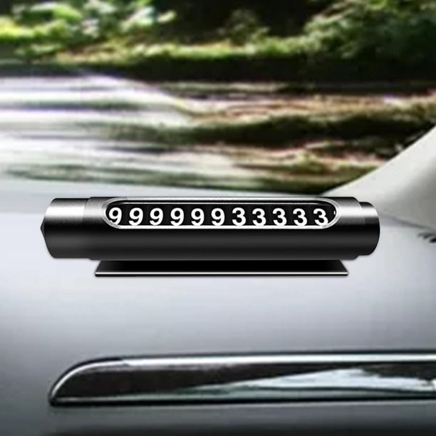 Tarjeta de Estacionamiento Temporal para Automóvil, Martillo de Seguridad para licencia de Matrícula, Estacionamiento para Automóvil con licencia de Número Negro DYNWAVEMX Tarjeta de Estacionamiento Temporal