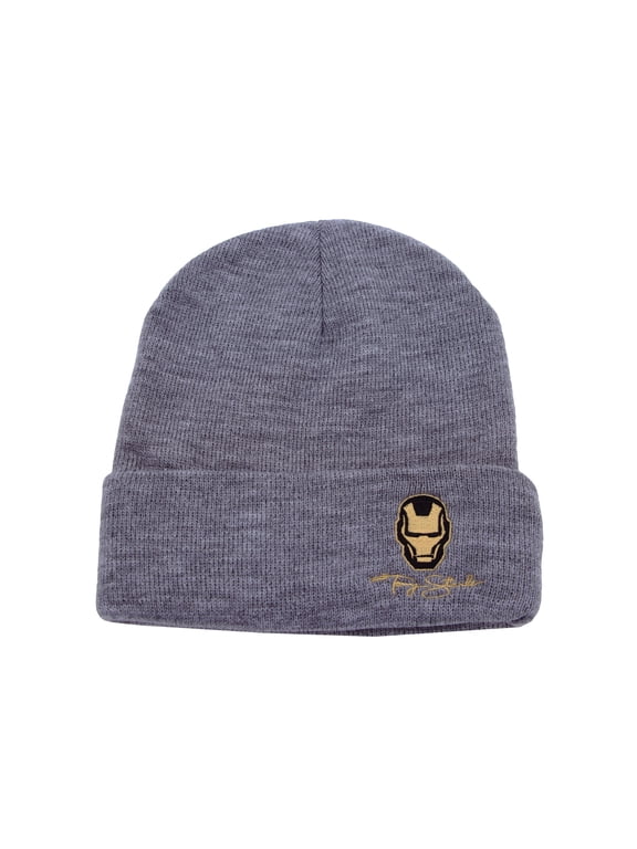 Superhero Beanie Hat Hero Embroidery Warm Skull Cap HL51384 (Grey)