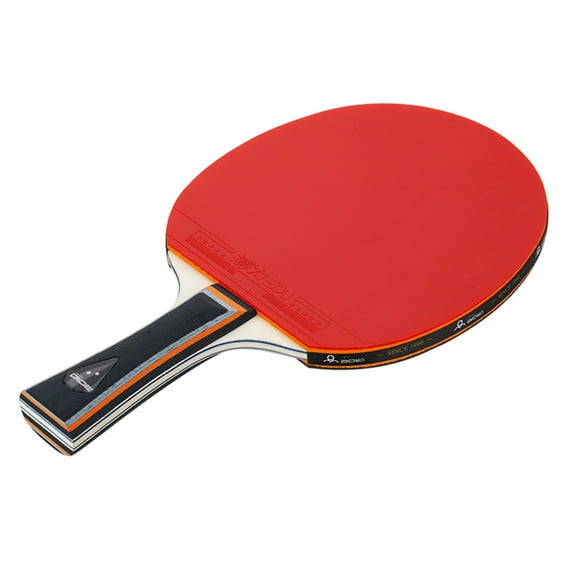 Soidarity Raqueta de ping pong profesional, pala de tenis de con mango antideslizante de goma y con 2 bolas y estuche de viaje Tenis de dos Soidarity OD0350-02