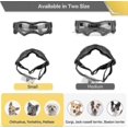 thumbnail image 4 of Gafas protectoras para perros con protección UV para perros de razas pequeñas y medianas, a prueba de viento y antivaho, para motocicletas, color rosa, talla M, 4 of 5