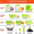 thumbnail image 2 of Cortador de verduras multifuncional, rebanador de patatas para el hogar, rallador de rábano, rebanador de cocina, herramientas para frutas y verduras SMTX, 2 of 5
