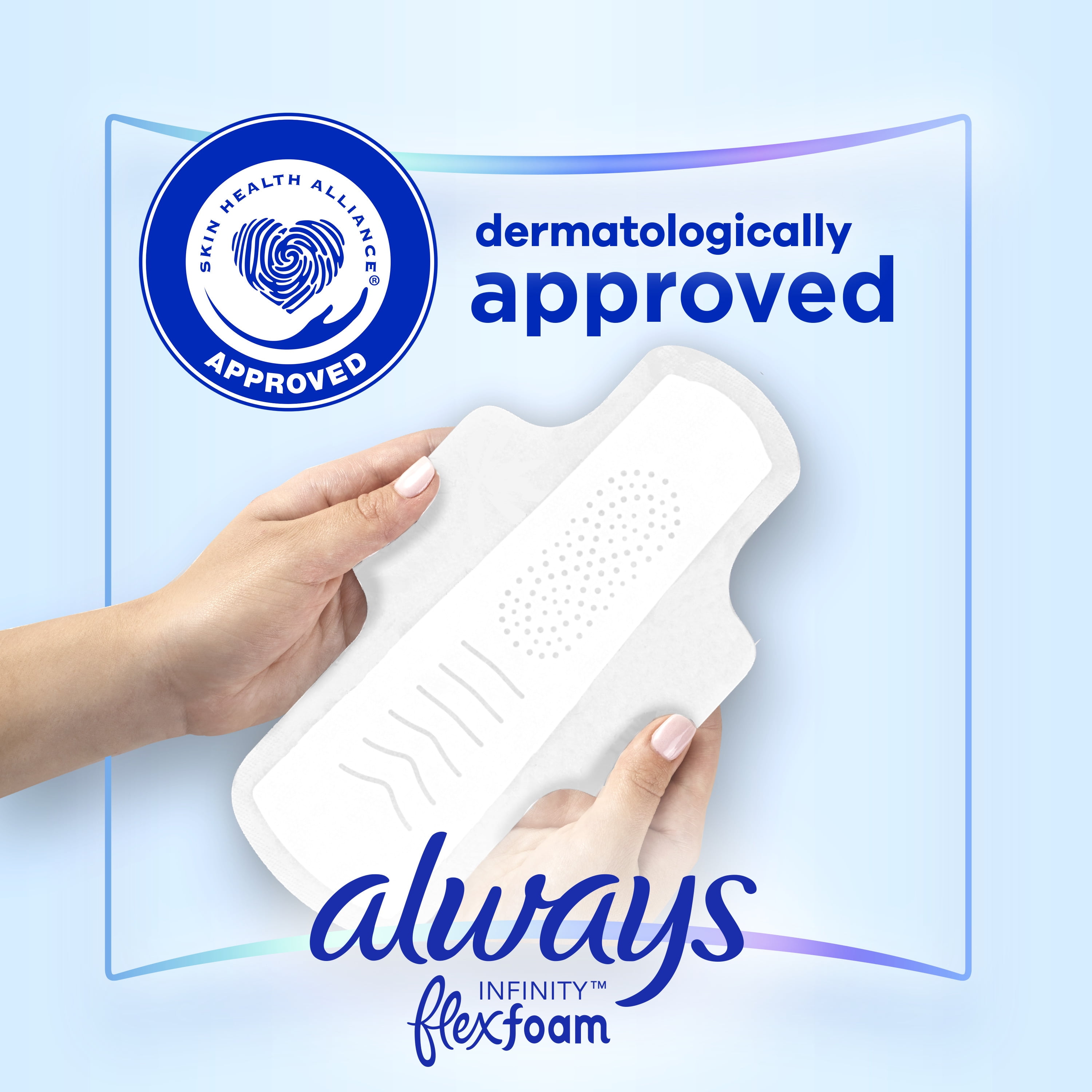 Always Infinity FlexFoam Feminine Pads with Wings, Size 2 Always Infinity FlexFoam Feminine Pads with Wings, Size 2