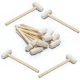 thumbnail image 1 of Martillos de madera para chocolate, mazos de madera con forma de corazón rompible para cascanueces de mariscos y nueces, mazos de juguete, pequeñas herramientas de madera para niños,, 1 of 1