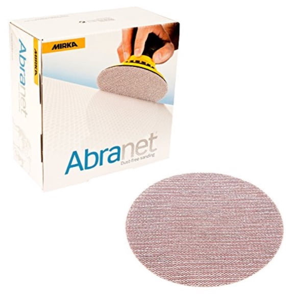 mirka 9a-241-220 6-inch 220 grit mesh abrasive dust free sanding discs, box of 50 discs