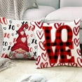 thumbnail image 4 of Housses de Coussin de la Saint-Valentin, Décorations de la Saint-Valentin Housses de Coussin d'Intérieur 18x18 Ensemble de 4 Gnomes à Carreaux Buffalo Rouges, Housses de Coussin Décoratives de la Saint-Valentin pour Canapé Sofa Salon Extérieur, 4 of 5