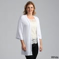 thumbnail image 3 of Women's Plus Size 3/4 Sleeve Open Shrug, 3 of 5
