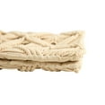 thumbnail image 5 of Nearly Natural 18" Square Beige Solid Print Macrame Decorative Pillow Cover, 5 of 6