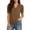 *Brown, variant on ClodeEU Women's Notch Collar Puff Short Sleeve Tops ,V Neck Shirts Casual Summer Blouses Fashion Trendy Clothing Brown,Womens Plus L