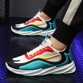thumbnail image 2 of Dakaela Men's Running Shoes Breathable Walking Tennis Sneakers Lightweight Slip on Sport Shoes Green 7.5, 2 of 5