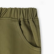 PatPat Boys Cargo Pants with Pocket Cotton Solid Sweatpants Size 5-10