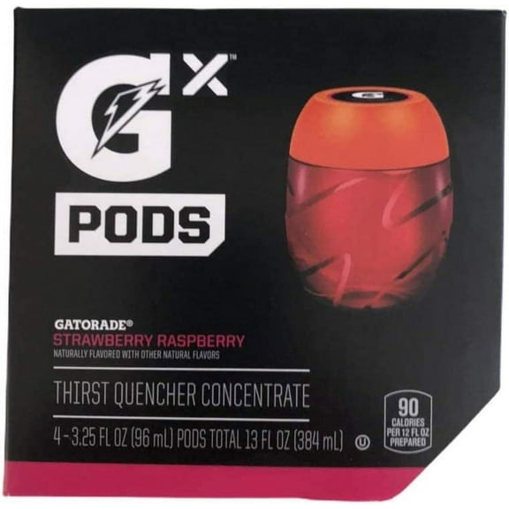Gatorade GX Pods, Strawberry Raspberry, 3.25oz Pods