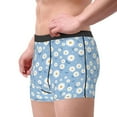thumbnail image 3 of Kdxio Men's Boxer Briefs with Daisies Flowers Print - Comfortable and Breathable Underwear for Everyday Wear, 3 of 7