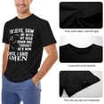 thumbnail image 6 of The Devil Saw Me With My Head Down Fresh Men's Cotton Short Sleeve HD Print Tee for Casual T-Shirt Crew Neck Top Black 2XL, 6 of 7