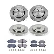 Ultimate Brakes Front and Rear Semi-Metallic Brake Pad and Rotor Kit with Hardware WM81253