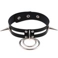 thumbnail image 1 of Collar de PU, remache de aleación exagerado estilo punk, collar exagerado estilo occidental, optimizado para la excelencia, 1 of 1