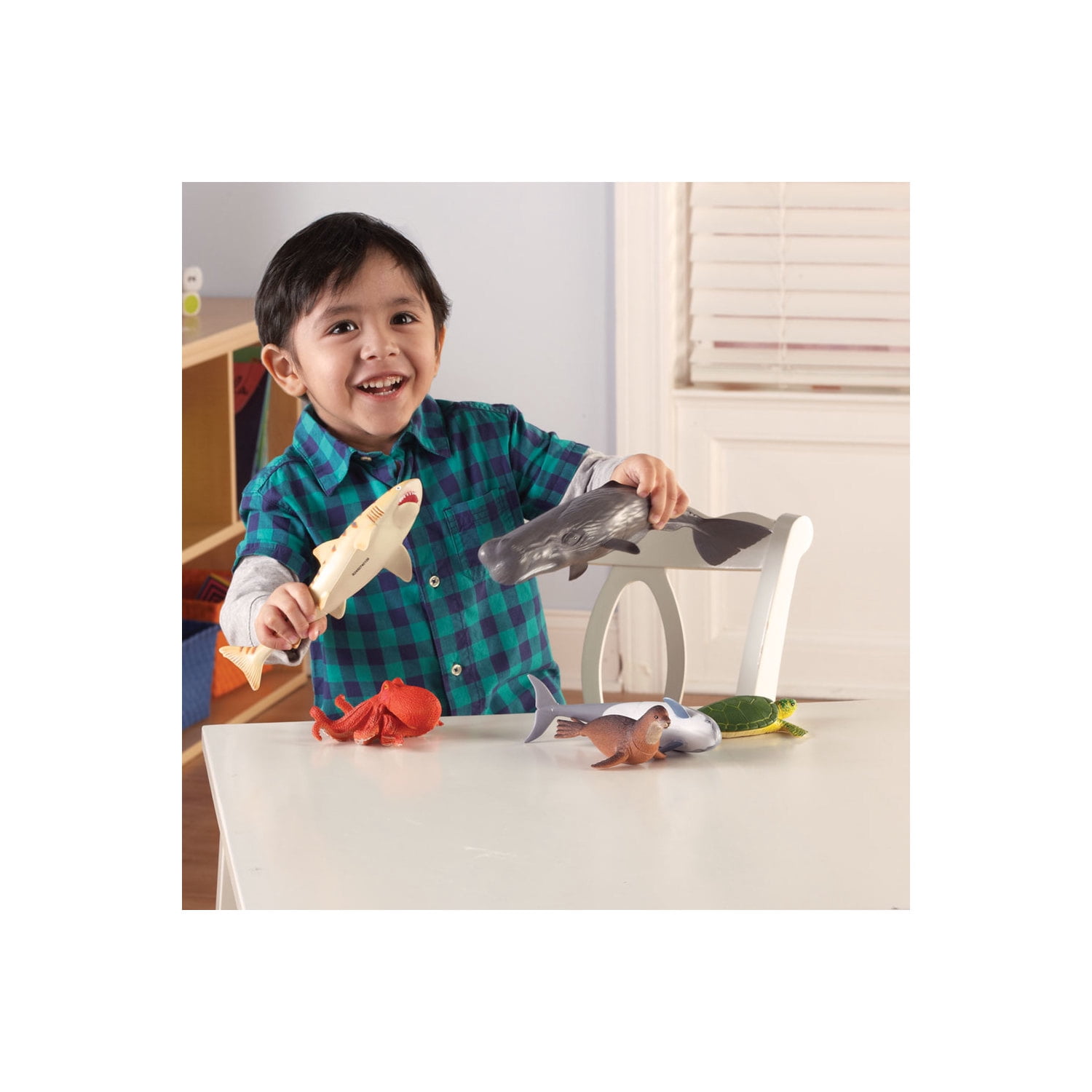 Learning Resources Jumbo Ocean Animals, Preschool Toys, Ages 2+