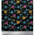 thumbnail image 1 of Soimoi Cotton Duck Fabric Leaves & Wild Flower Floral Fabric Prints By Yard 42 Inch Wide, 1 of 1